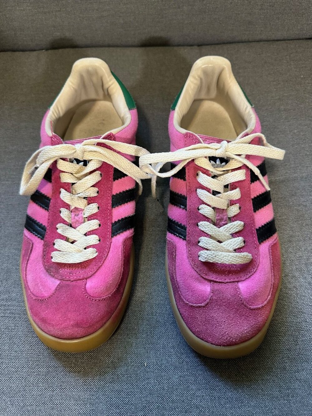 Gucci x Adidas Gazelle Pink Suede Men’s Sneakers Size 7.5